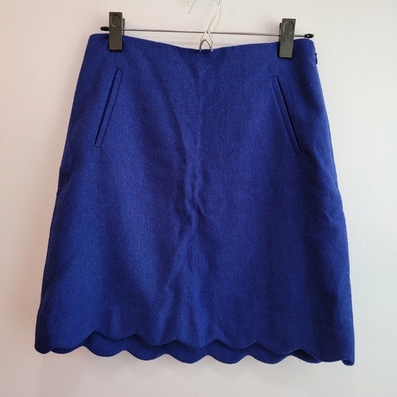 Dresses & Skirts - Talbots Petite Wool Lined Scallop A Line Skirt Size 2P